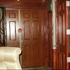 Entry Door With Crown Fluted Columns Applied Moldings